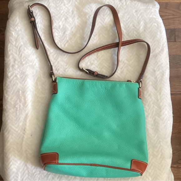Dooney & Bourke Teal Leather Crossbody Bag - Picture 11 of 16